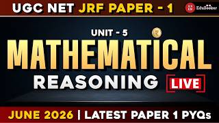 🔴 LIVE |💯 Sure Shot PYQs | Mathematical Reasoning | NET JRF 2026 #netjrfpaper1