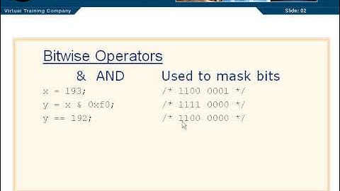 C Programming Tutorial 2-10: Bitwise Operators