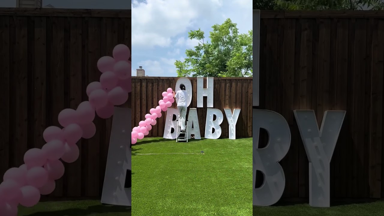 Decorating for the gender reveal party *part two!*