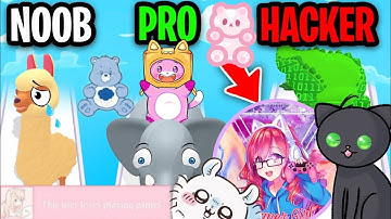 NOOB vs PRO vs HACKER In ZOO - HAPPY ANIMALS!? (ALL LEVELS!)