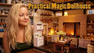 I Built The Practical Magic Kitchen and here is the Full Tutorial DIY Dollhouse Summerween