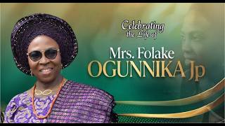 CELEBRATING THE LIFE OF MRS. FOLAKE OGUNNIKA (JP) || RECEPTION