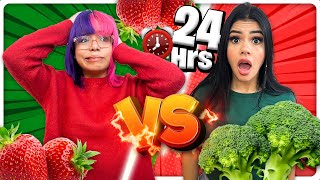 24 HORAS COMIENDO UN COLOR😱 | Susy Mouriz