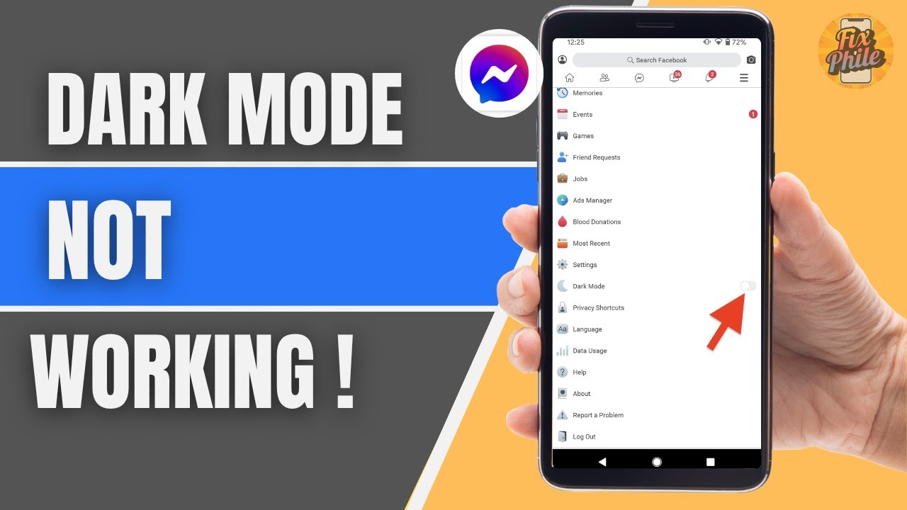 How to Fix Messenger Dark Mode Not Working (2025) — Toggle Failure Easy ...