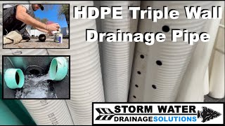 Triple Wall Drainage Pipe  Pro's & Con's  How To Install