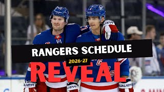 New York Rangers 2026-27 Regular Season Schedule Revealed 