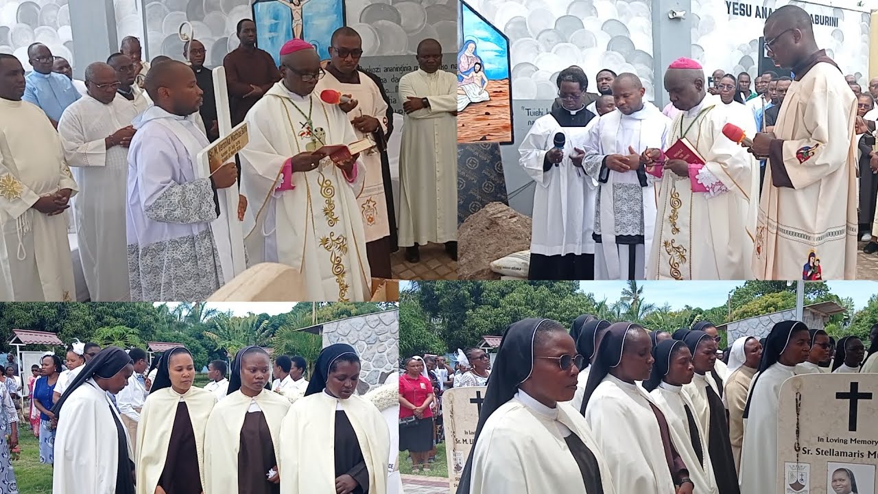 #ASKOFU MUSOMBA OSA AKIONGOZA IBADA MAKABURINI MAREHEMU SR VERONICA MAKABURINI YA SHIRIKA BOKO