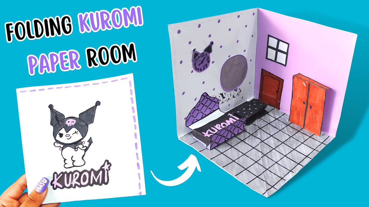 DIY Cute Kuromi Notebook/Diary _ How to Make Kuromi Notebook at