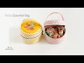 DIY Essential Bag | Makeup Bag | Mini Pouch | Round Bag | Sewing Bag | 동그란 파우치 만들기