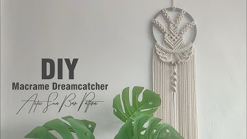 DIY Macrame Dreamcatcher | Aztec Sun Bar Pattern | Macrame Tutorial
