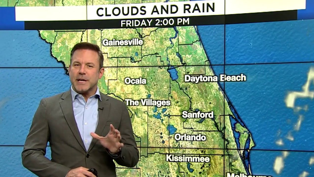 A few showers for the weekend in Central Florida - YouTube