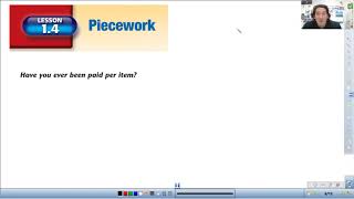 Financial Math 1.4-1.5 Piecework & Salary