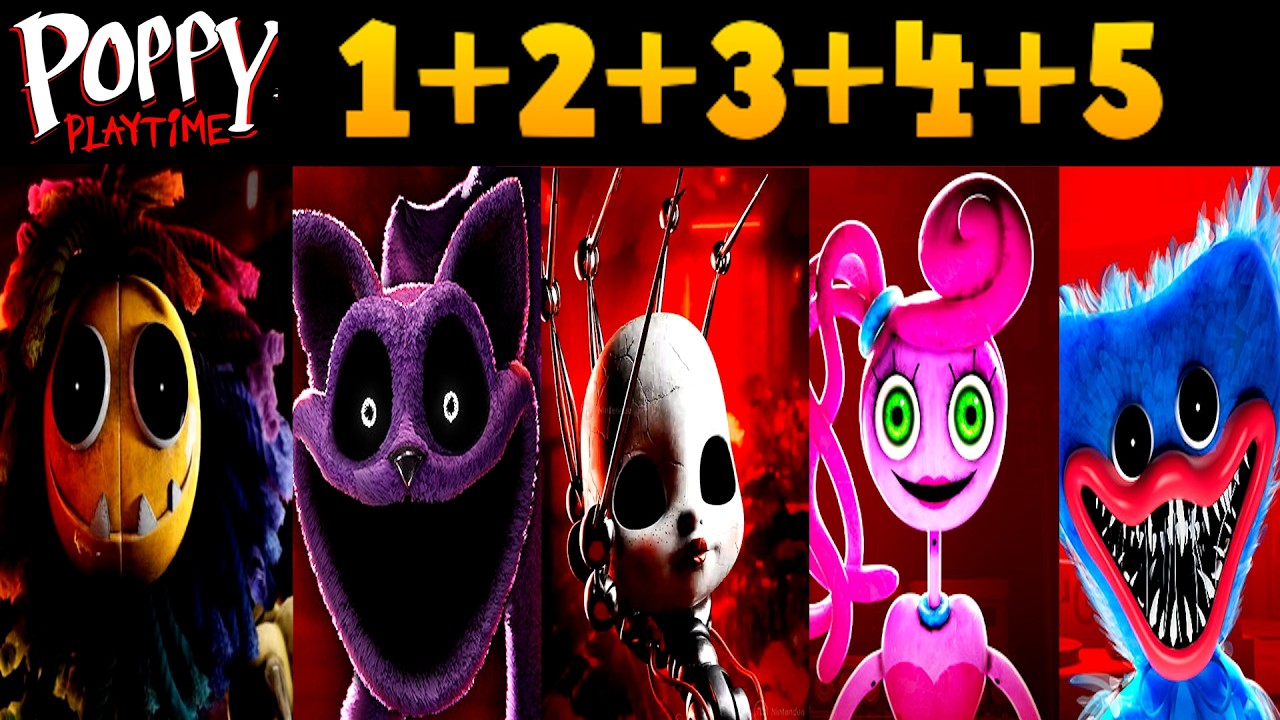 Poppy Playtime Chapter 1 + 2 + 3 + 4 + 5 | 4K Full Game Walkthrough | No Commentary