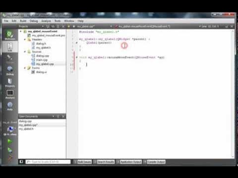 Qt Mouse Event on QLabel - YouTube