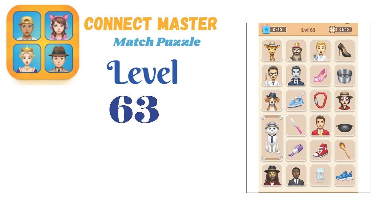 Math Level 63 Connect Master Level 63 | Match Puzzle | Visual Logic Puzzle Gameplay 🧠 ...