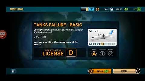 Airline Commander #8 - ATR 72 License D Tanks failure