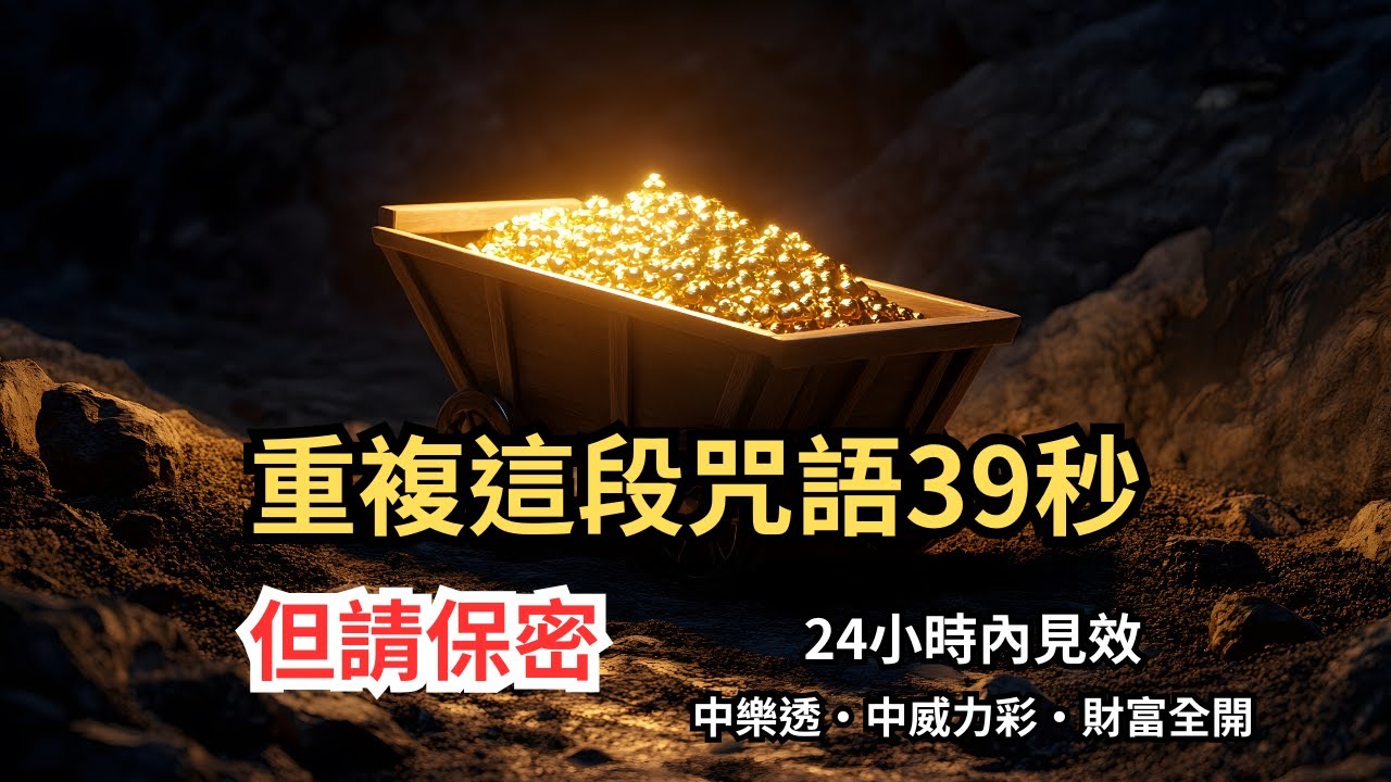 重複這段咒語39秒｜但請保密｜一天內見效｜宇宙正在讓你中大獎！💰財富能量全面啟動｜心靈導航