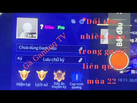 Video Hướng dẫn đổi tên nhiều màu trong liên quân mùa 22 mới... - youtube