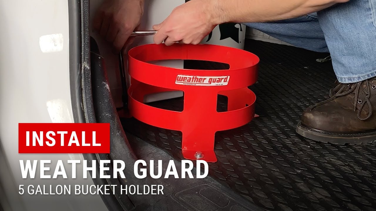 Installing Weather Guard 5 Gallon Bucket Holder YouTube
