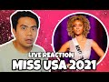 ATEBANG LIVE REACTION MISS USA 2021 TOP 8 QUESTION AND CROWNING MOMENT MISSUSA