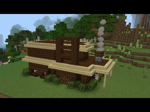 Minecraft Houses on X: Uma casa de madeira moderna e com bastante espaço  dentro  / X