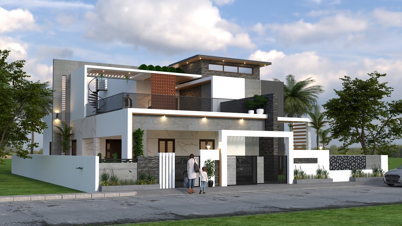 4 BHK l 4200 SQFT Residence at Mettukadi, Erode by ECON ARCHITECTS, Erode