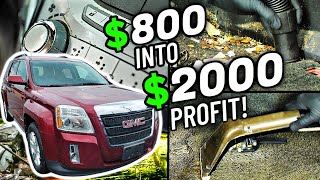 Переверните этот GMC Terrain за 800 долларов ради прибыли $$$ Подработка! Отвратительная реставрация