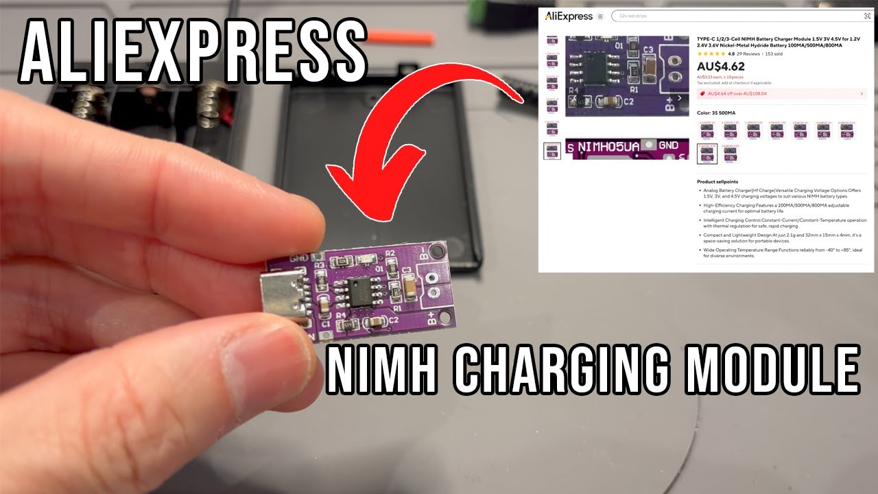 I Built a 3S NiMH Battery Pack from a $4 AliExpress Charging Module!