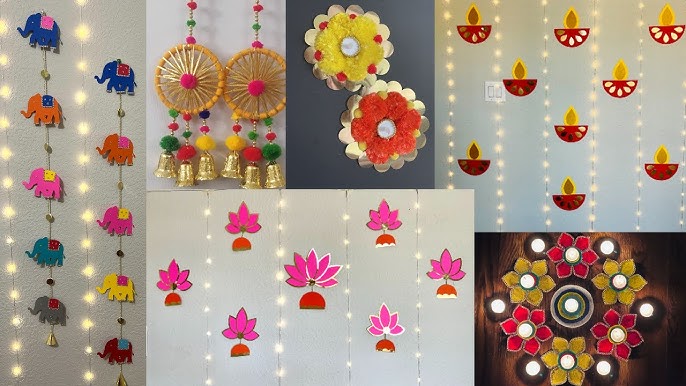 DIY - 6 DIWALI DECOR IDEAS || EASY & QUICK DIWALI DECORATION IDEAS AT HOME  || DIWALI DECOR 2022
