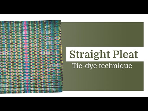 Tie-dye pattern P154 : Straight pleat