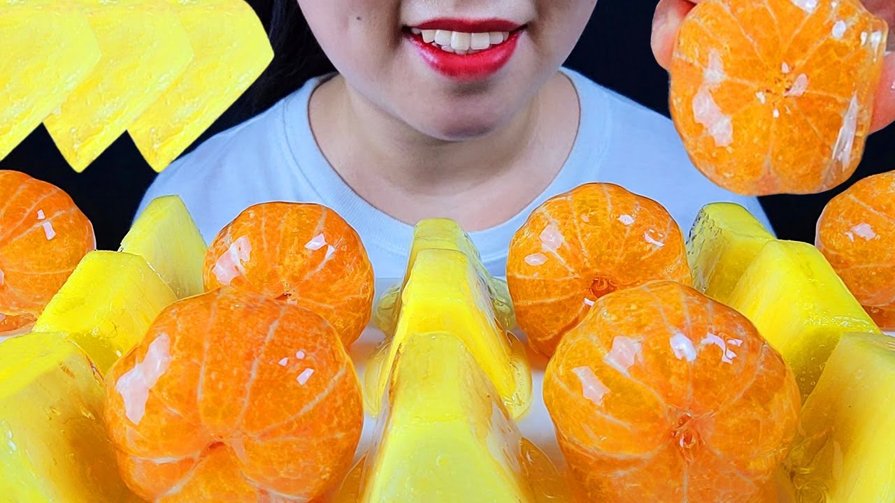 ASMR TANGHULU *CANDIED FRUITS* 파인애플, 귤 탕후루 먹방  NO TALKING EATING SOUND MUKBANG