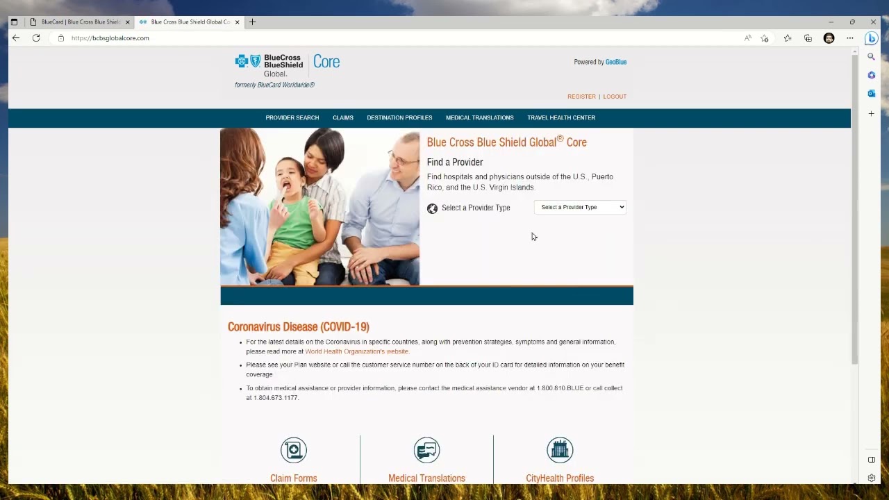 ICUBA Benefits Global Provider Search for BlueCross BlueShield