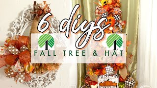 🍁6 DIY DOLLAR TREE HIGH END FALL TREE DECOR CRAFTS🍁\\