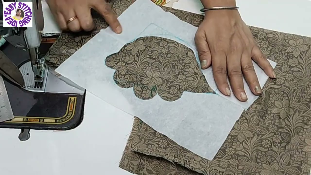 Beautiful Back Leaf Design/Beautiful Leaf Design on Blouse Back/Simple Leaf Design Blouse Back