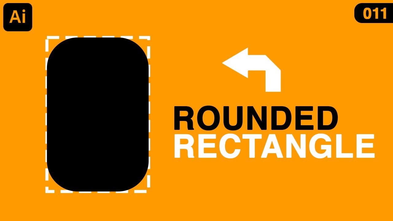 Инструмент «Скругленный прямоугольник» в Illustrator