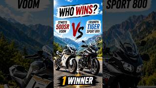 🏍️ CFMOTO 500SR Voom 🆚 Triumph Tiger Sport 800 ⚔️ | Which One Wins?🔥 #shorts #triumph #cfmoto #bike