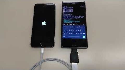 Jailbreaking an iPhone using checkra1n running on a Rooted Android Device