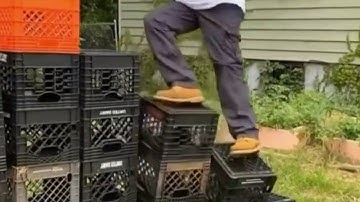 Viral milk crate challenge prompts warnings