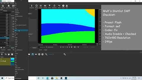 How To Make Simple SWF Files In Shotcut