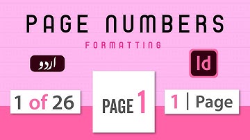 How to really add page numbers in Adobe InDesign [URDU]