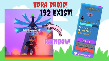 I CRAFTED A RB HYDRA DROID | Clicker Simulator