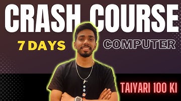 Crash course computer Announcement 10 ICSE ISC