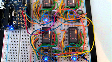Four IED FFD51 Incandescent displays