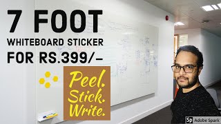 Whiteboard sticker on a Budget || Whiteboard sticker setup