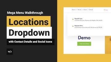 Enhanced (formerly Mega) Menu Walkthrough – Contact Details and Social Icons
