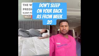 Worst pregnancy sleeping position. #pregnancy #shorts