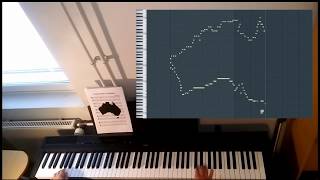 Musical Map of Australia PIANO version (Midi Art)