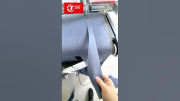 Automatic feeding vibrating knife cutting machine with circular knife for single layer fabrics