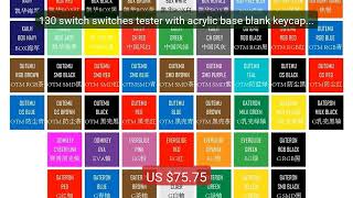 130 switch switches tester with acrylic base blank keycaps ... — Top Pick 2026 | Unbeatable Price!
