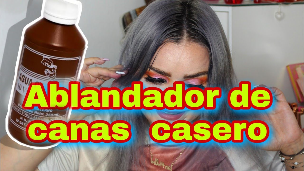 COMO ABLANDAR CANAS EN CASA/ PORQUE NO SE TIÑEN LAS CANAS - YouTube